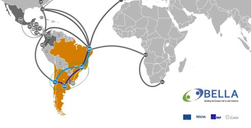 Videoconferência marca inauguração da conectividade terrestre entre Brasil, Argentina e Chile do programa BELLA
