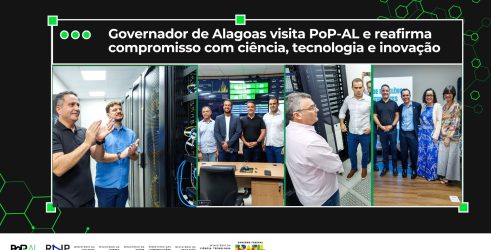 Governador de Alagoas visita PoP-AL na sede da FAPEAL e reafirma compromisso com ciência, tecnologia e inovação